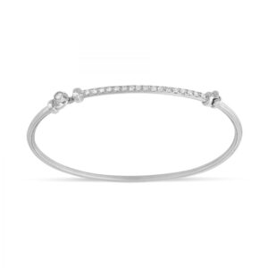 Brazalete de oro blanco y diamantes