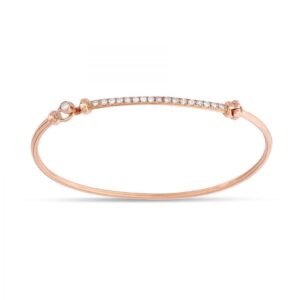 Brazalete de oro rosa y diamantes