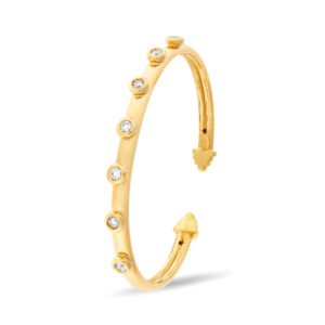 Brazalete de oro amarillo y diamantes