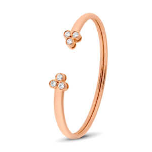 Brazalete de oro rosa y diamantes