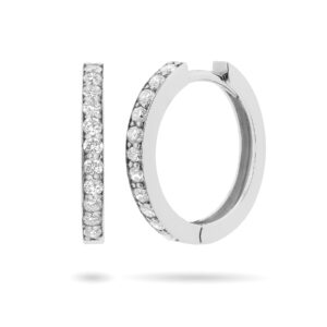 Pendientes de oro blanco y diamantes