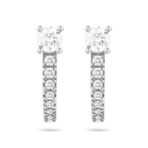 Pendientes de oro blanco y diamantes